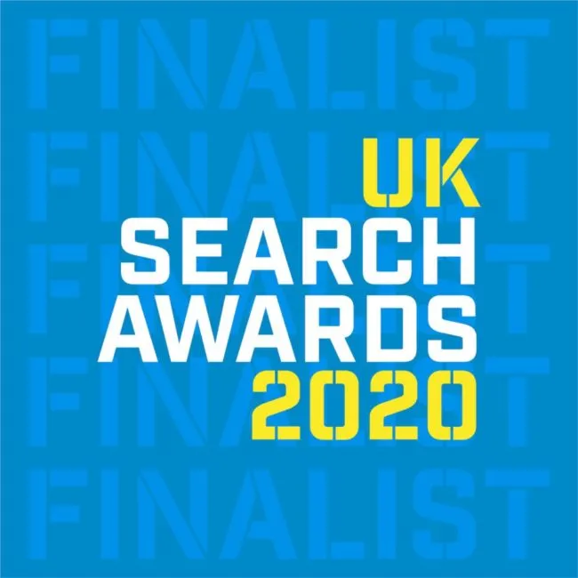 UK20 Search Award Finalist logo