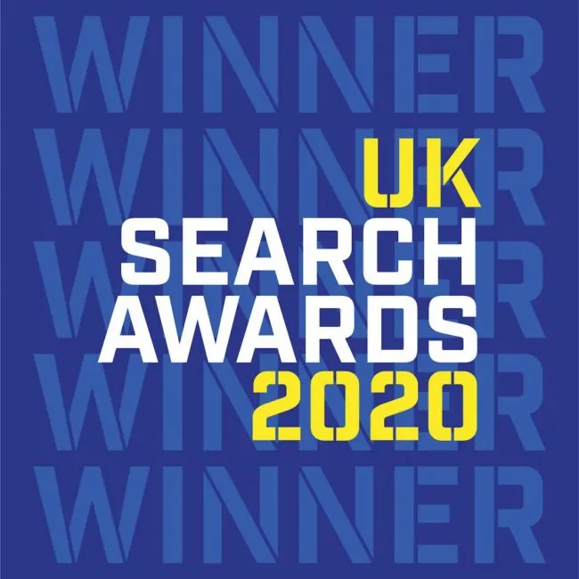 UK20 Search Awards logo