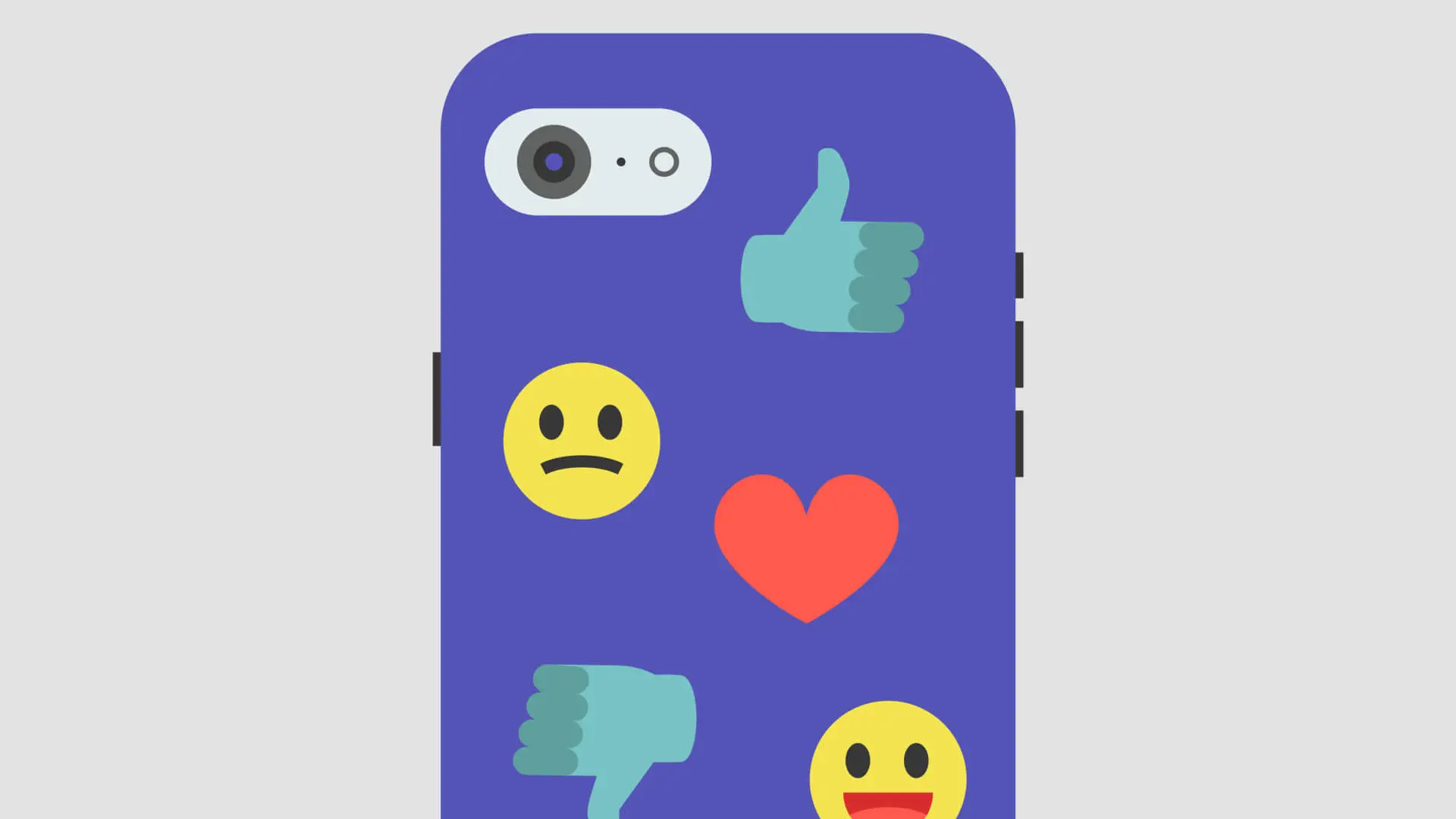 Emojis displaying on a phone. 