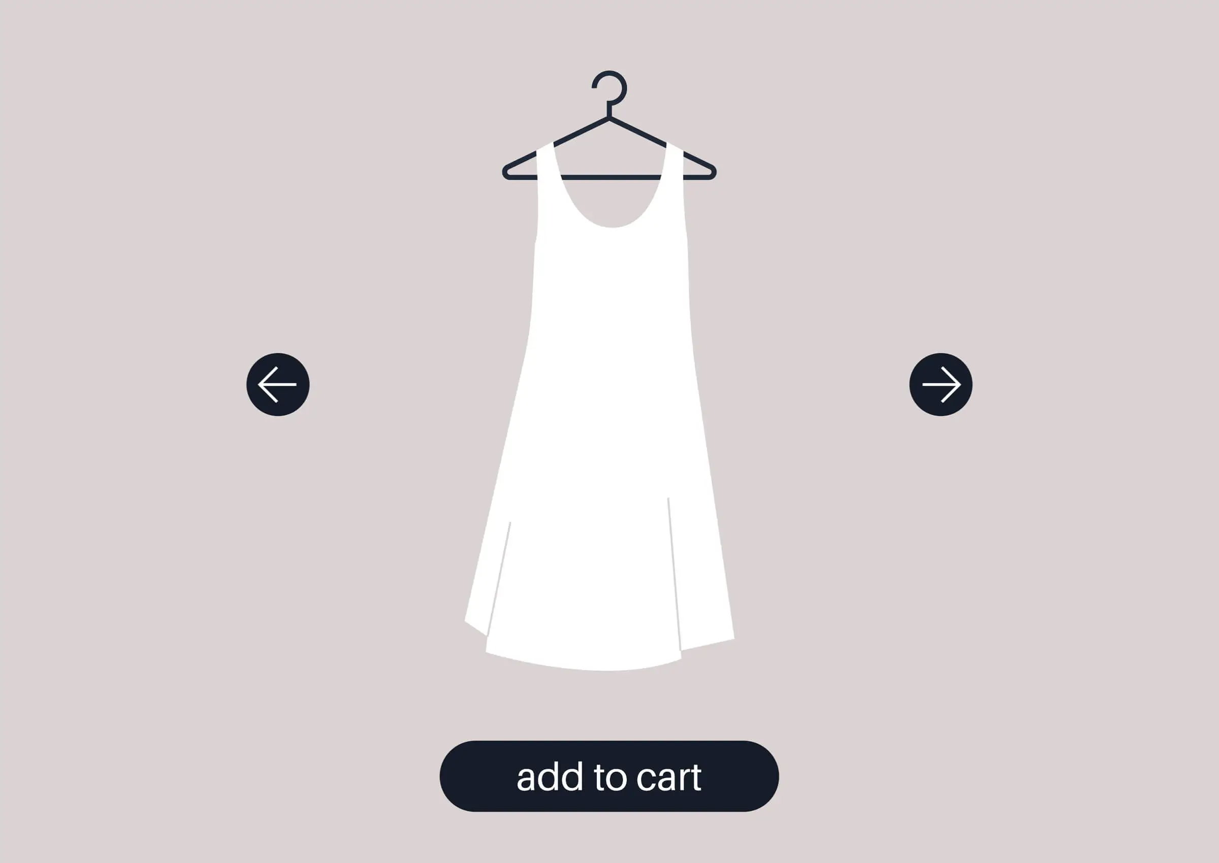 Clothes displaying on an eCommerce site. 