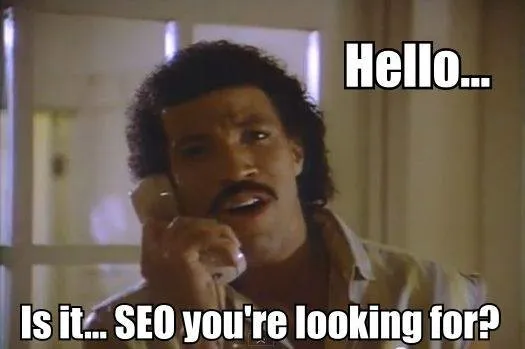 hello is it SEO you're looking for funny SEO meme