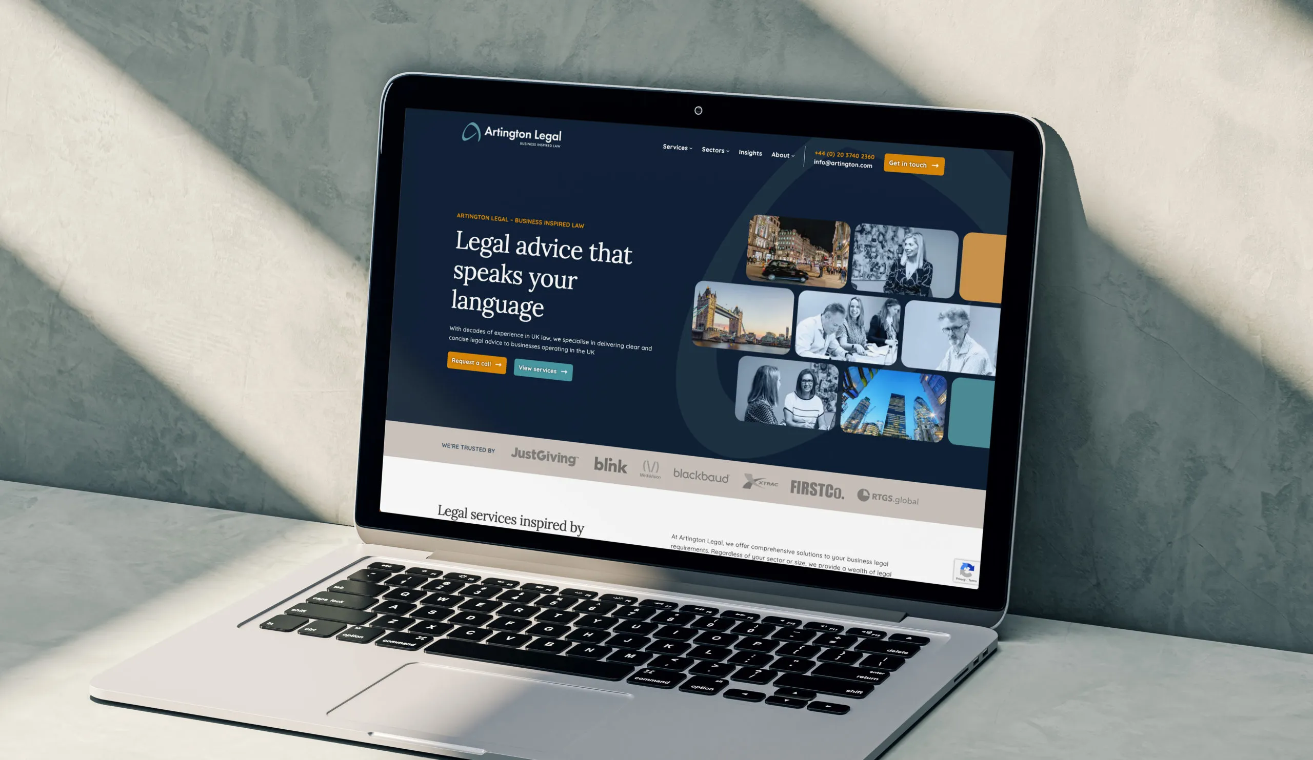 Globally-focused Website for Local Law Firm