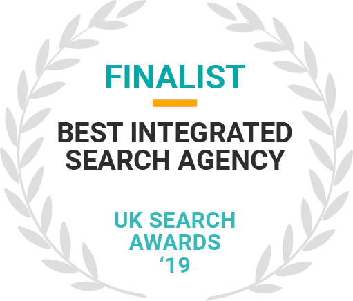 MRS Digital - FINALIST at UK Search Awards 2019 - Best Integrated Search Agency