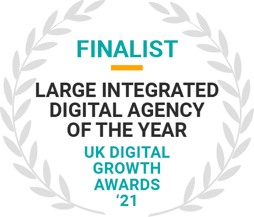 MRS Digital - FINALIST at UK Digital Growth Awards 2021 - Large Integrated Digital Agency of The Year