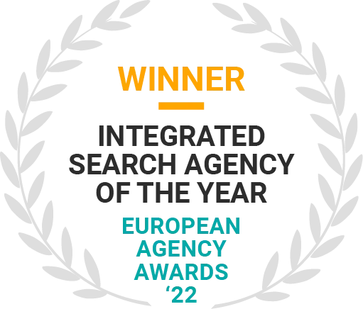 MRS Digital - WINNER at European Agency Awards 2022 - Integrated Search Agency of the Year