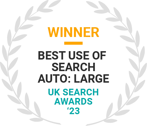 MRS Digital - WINNER at UK Search Awards 2023  - Best Use of Search – Automotive: Large
