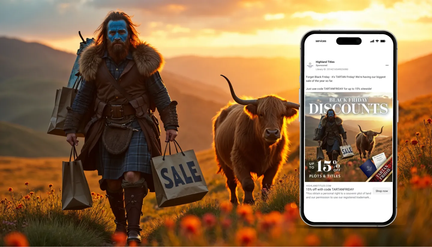 Lord of the Ads: Helping Highland Titles Reign Supreme in Unique Gifting